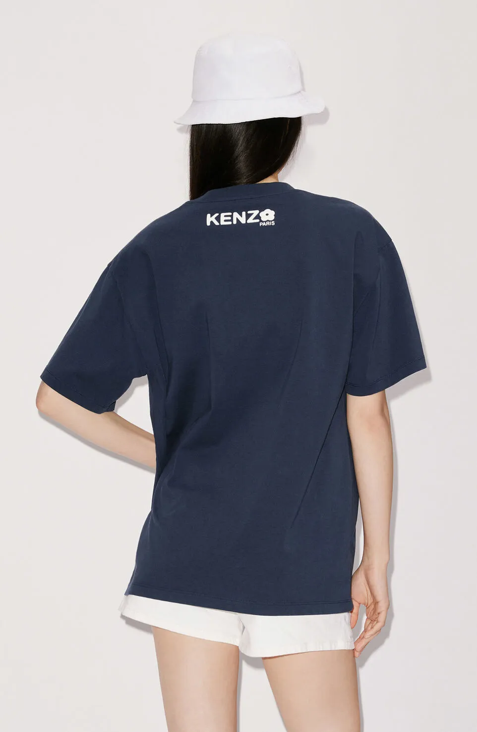 Kenzo BOKE FLOWER 2.0 University Jungle Team 'BOKE FLOWER' T-SHIRT Color: Black Tibetan Blue White Size: M L XL XXL Three Standards Style Number: K 53